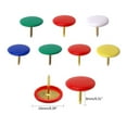 thumbnail image 3 of Acahhotxx Thumbtack Pins, Colors Thumb Tacks 100 Count,Colors Roundness Push Pins Decorative Tacks for Corkboard Marking Maps, 3 of 3