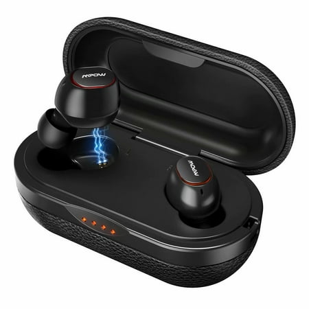 Mpow T5 IPX7 Waterproof Wireless Earbuds, Mini in-Ear Headset with Charging Case Bluetooth 5.0 Sports Headphones 3D Stereo Sound Wireless Headphones 36H