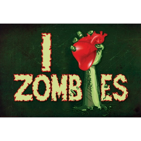 Poster - Zombies - I Heart Zombies Wall Art Licensed Gifts Toys 241276