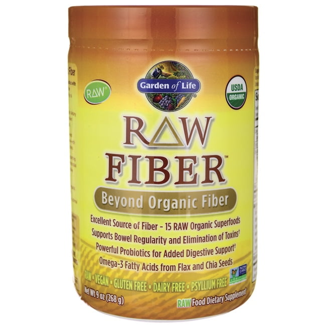 Garden of Life Raw Organic Fiber 9 oz Pwdr