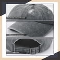 thumbnail image 6 of Bocaoying 3 Pack Washed Cotton Baseball Caps for Men Women, Breathable Retro Adjustable Dad Hats with Structured Crown, Curved Brim Ball Caps for Running, Outdoor, Daily Wear, Black/Grey/Coffee, 6 of 7