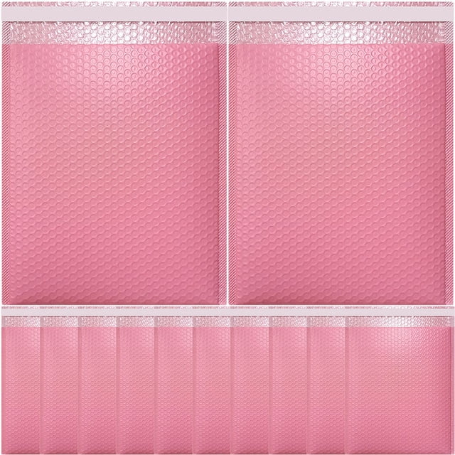 KONTONTY 20Pcs Bubble Padded Mailers Vibration Protection Plastic for Shipping