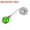 Green, variant on Uxcell 20" Ceiling Fan Pull Chain, Crystal Fan Pull Chain 3mm Dia Beaded 30mm Ice Cracked Ball Pendant Red