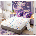 thumbnail image 5 of Feelyou Dreamy Axolotl Animals Twin Bedding Sets for Kids Boys Girls, Planet Stars Print Bedding Comforter Set, Colorful Stars Reversible, 7pcs, 5 of 8