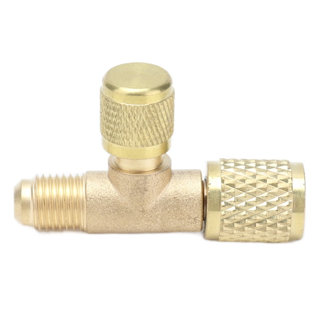 Valve de Charge de Réfrigérant, 1/4sae Valve d'Échappement Ligne de Climatisation Outils de Réparation Valve de Sécurité de Réfrigération Fonctionnalité Intelligente
