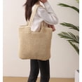thumbnail image 4 of Bolsas de playa para mujer GOLDTIMO bolso de mano de hombro suave y tela grande Beige L, 4 of 5