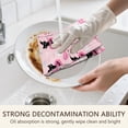 thumbnail image 5 of 2 Pcs Funny Kitchen Towels,Pink Halloween Black Cats Ghosts and Pumpkins Microfiber Dish Towels,Kitchen Tea Towels,Kitchen Towel Set (18" X 26"), 5 of 7