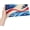 American Flag Beach, variant on White Grey Black Decorative License Plate, Auto Plate Cover, Aluminum Metal, 4-Hole, 6 x 12 Inch