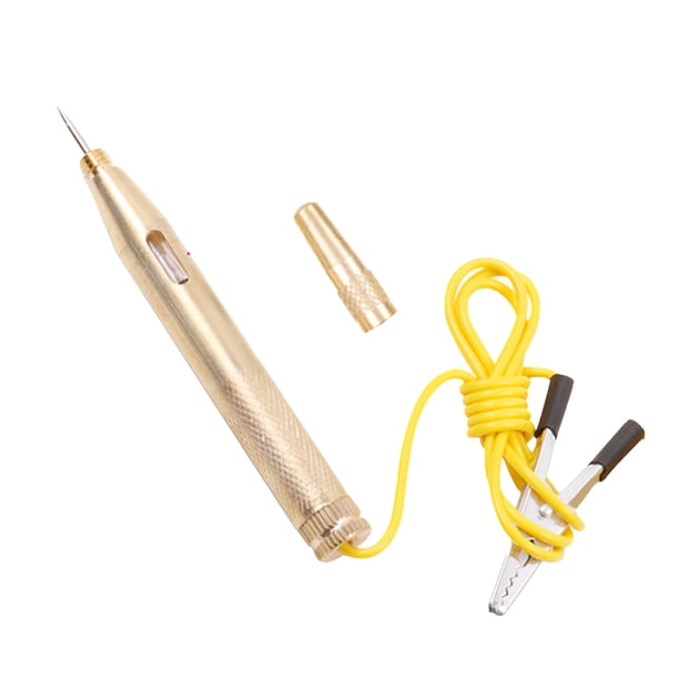 Lápiz De Prueba De Cobre Puro Lápiz De Prueba De Inducción De Seguridad Lápiz Eléctrico De Detección De Circuito De Luz De Prueba De Automóvil Duradero Con Clip De Acero Inoxidable Para Automóviles Sweethay VI004320-00