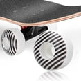 thumbnail image 4 of 4 ruedas de patineta de doble balancín de PU con rayas blancas de 95 A, 52 x 30 mm, deslizantes para descenso de velocidad, 4 of 13
