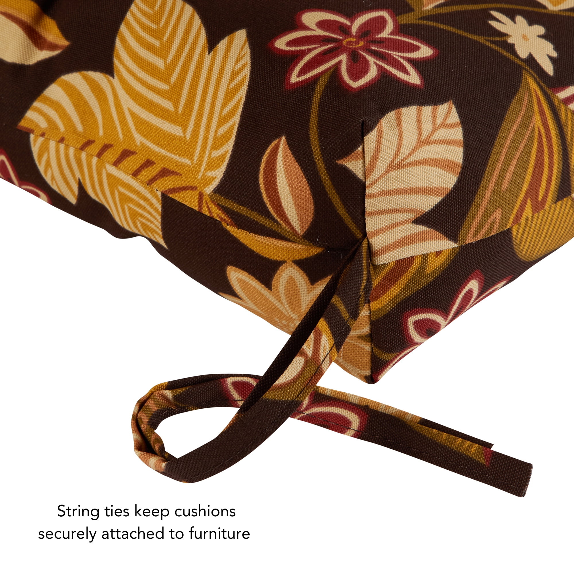 Timberland Floral 44 x 22 in. Outdoor High Back Chair Cushion (2-Pack) by Greendale Home Fashions