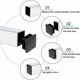 thumbnail image 2 of 20 PCS Tapa para tubo cuadrado 30x30 mm Tapa de extremo de tubo cuadrado negro Tapa de plástico para tubo cuadrado Tapa de extremo de listón cuadrado Tubo de silla sólida Tapa de extremo de, 2 of 5