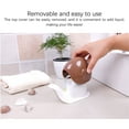thumbnail image 4 of facefd Distributeur de Savon Cuisine en Forme d'Animal Type à Pression Bouteille de Lotion Liquide Support de Rangement Conteneurs Blanc Blanc, 4 of 6