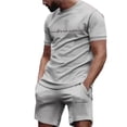 thumbnail image 3 of Conjunto de pantalones cortos con estampado de moda de verano 2024 para hombre, conjunto deportivo transpirable de secado rápido, conjunto de camiseta de manga corta, conjunto de jogging para hombre, 3 of 5