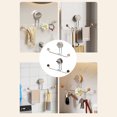 thumbnail image 2 of Wall Mounted Door Hook Suction Cup Towel Holder Hair Clip Headband Storage Rack Space Saving Bathroom Organizers, 2 of 8