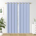 thumbnail image 3 of Nanqianyi Light Bluish Purple Blackout Curtains 42 x 96 inch Set of 2 Panels/Thermal Insulated Room Darkening Bedroom Grommet Curtains, 3 of 10