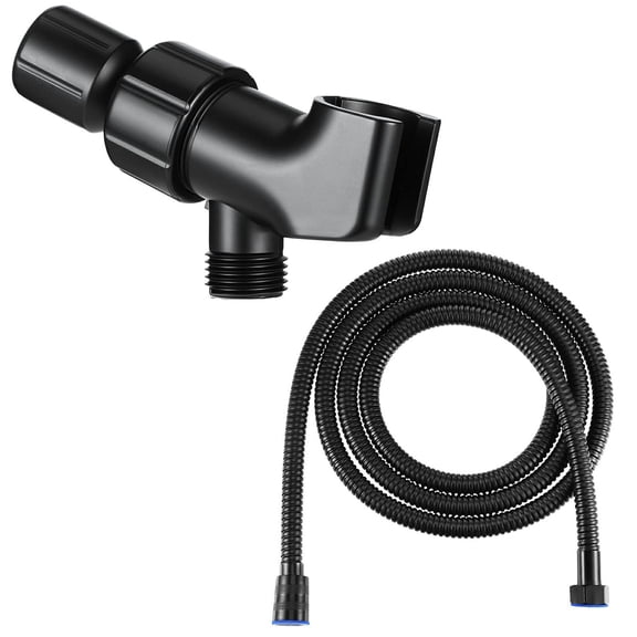 Lsupdaol 79 Inch Stainless Steel Shower Hose with Adjustable Shower Arm Holder and Head Replacement