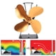 thumbnail image 4 of Ventilador para chimenea accionado por calor trapezoidal vertical de 4 aspas ANGGREK  Otros, 4 of 8