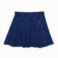 thumbnail image 5 of HAOTAGS School Uniform Skirts for GirlsElastic Waist Back to School Short Length Pleated Skirt Blue 3-4 T, 5 of 6