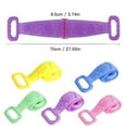 thumbnail image 4 of fastboy Bath Towel Back Wash Band Strap Shower Scrubber Silicone Exfoliating Scrubbing Tool, Pink, 4 of 9