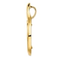 thumbnail image 2 of 14k Yellow Gold Curved Teardrop Prong Setting Coin Bezel Pendant Mounting - Fits 34.2mm, 2 of 4
