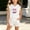 White, variant on LJEFF Girls 2PC Cute Printed Short Sleeve Set, Breathable Soft Drawstring Lightweight Summer T-Shirt and Shorts Set Gray Size 8 Years
