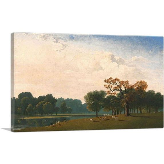 ARTCANVAS Kensington Gardens 1815 Canvas Art Print by John Martin - Size: 26" x 18" (0.75" Deep)