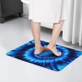 thumbnail image 4 of Blue Tie Dye Spiral Pattern Flannel Non Slip Door Rugs,Washable Door Mats Indoor,Decorative Door Mats,Dirt-Resistant and Absorbent Doormat for Entrance,Bedroom,Kitchen,Bathroom,31.5x17in(80x43cm), 4 of 4