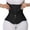 Black, variant on Waist Trainer Women Hourglass X-Shaped Tummy Control Corset Vest 15 Steel Bones & Crisscross Back Strap Posture Support, Zipper & 3-Row Hooks Black L