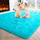 thumbnail image 1 of Alfombra Noahas Fluffy, azul turquesa, 120 x 180 cm, para dormitorio, 1 of 7