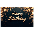 thumbnail image 5 of Golden Sparkle Birthday Banner Happy Birthday Festive Decoration Elegant Design for Birthday Party Indoor Celebration Event Decoration, 5 of 8