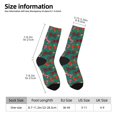 thumbnail image 2 of KLL red and green bow tie Print Cool Socks Men's Women's Crew Socks Funny Crazy Novelty Stockings, 2 of 6
