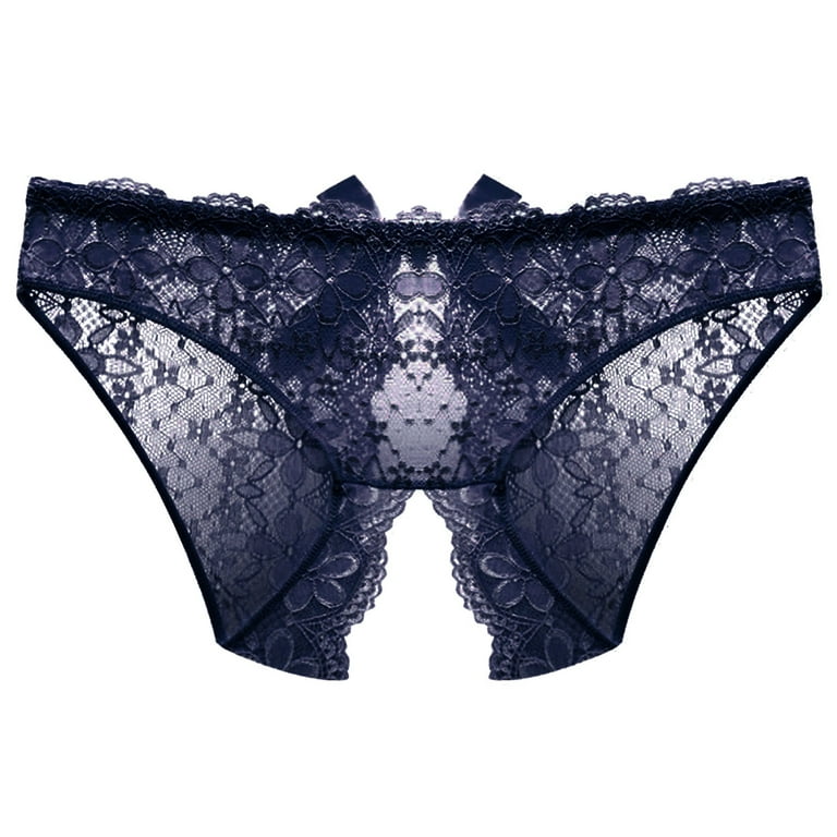 Tuscom Women's Underpants Open Crotch Panties Low Waist Lace Briefs  Underwear