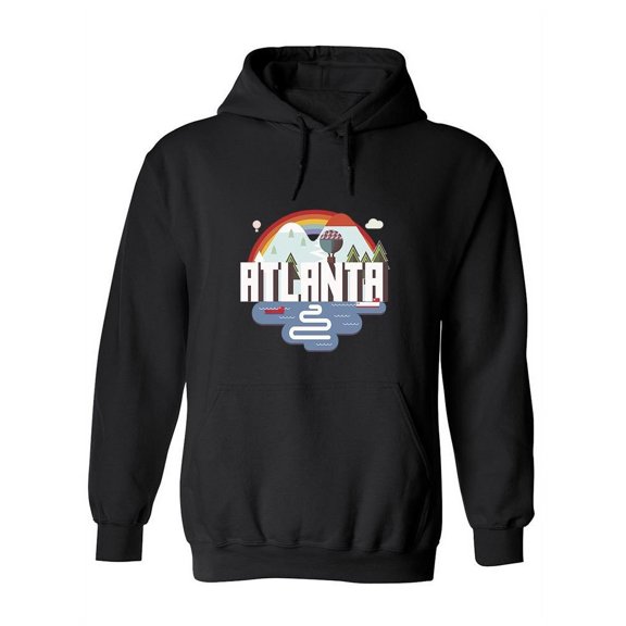 Atlanta With Snowy Mountains Hoodie Women -Image by Shutterstock, Female XX-Large