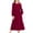 Wine, variant on Posijego Big Girls Tiered Maxi Dresses Spring Long Sleeve Flowy Tiered Dress Casual Fall Dresses with Pockets