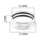 thumbnail image 4 of Anillo De Bloqueo De Fijación Del Manillar Anillo De Bloqueo De Fijación Del Manillar Anillo fijo para manillar MUQZI 31,8mm 2 uds para bicicleta plegable de carretera MTB (plata), 4 of 8