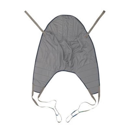 Universal High Poly Sling, Gray with Navy Binding - Small