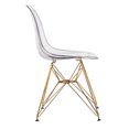 thumbnail image 4 of Heavenly Collection Clear & Gold Dining Chair Set of 4, 4 of 9