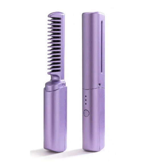 EXLEAF Cordless Mini Hair Straightener, Portable Flat Iron with USB Charging, Quick Heat-Up Travel Styler