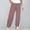 Wine, variant on Linen Pants, Palazzo Pants for Women, Petite Pants for Women, Striped Linen Pants Summer Casual Wide Leg Pants with Pockets, Striped Pants Women, Rose Gold M