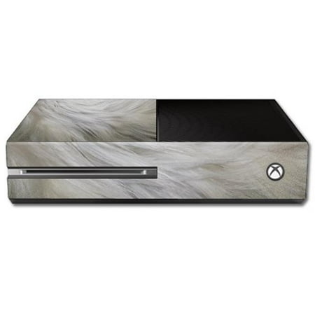 MightySkins MIXBONE-White Fur Skin Decal Wrap for Microsoft Xbox One Console Sticker - White Fur