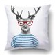 thumbnail image 1 of Funda de Almohada ABPHQTO de Ciervo Dibujado a Mano Hipster 40x40 cm, 1 of 2