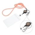 thumbnail image 3 of Uxcell Rhinestone Lanyard Crystal Retractable Keys Strap Keychain Champagne Color 1 Set, 3 of 6