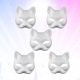 thumbnail image 2 of 5 PCS Cat Face Face Mask Pintorable Masilla en blanco pintable Eco-Friendly Pulp Fiest Mask Masquerada Masquerada Cosplay Accesorio Blanco HOMEMAXS HaoMX5527235, 2 of 6