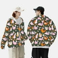thumbnail image 3 of Rocae Roosters and Chicks Print Breathable Sun Protection Hoodie Quick-Dry Lightweight Long Sleeve Hoodie Unisex Running Sports Shirt Small, 3 of 9