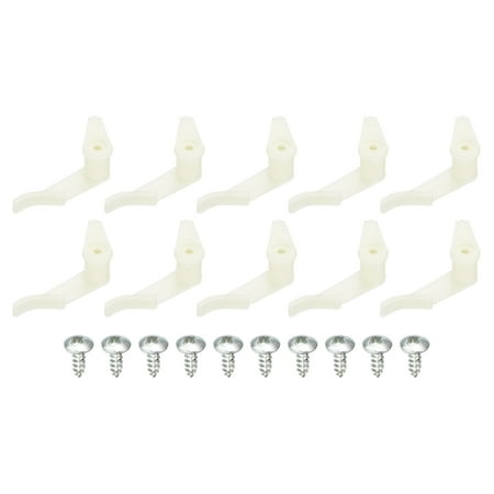 

Uxcell 3.5mm Ceiling Lampshade Clips Fixed Buckle Light Fixture Accessories ABS Plastic White 10 Pair
