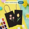 thumbnail image 6 of BagDream 100 Pack Mini Black Gift Bags with Handles 3.5x2.4x6.7 Small Kraft Party Favor Bags for Birthday, Baby Shower, Father's Day, Small Business, 6 of 8