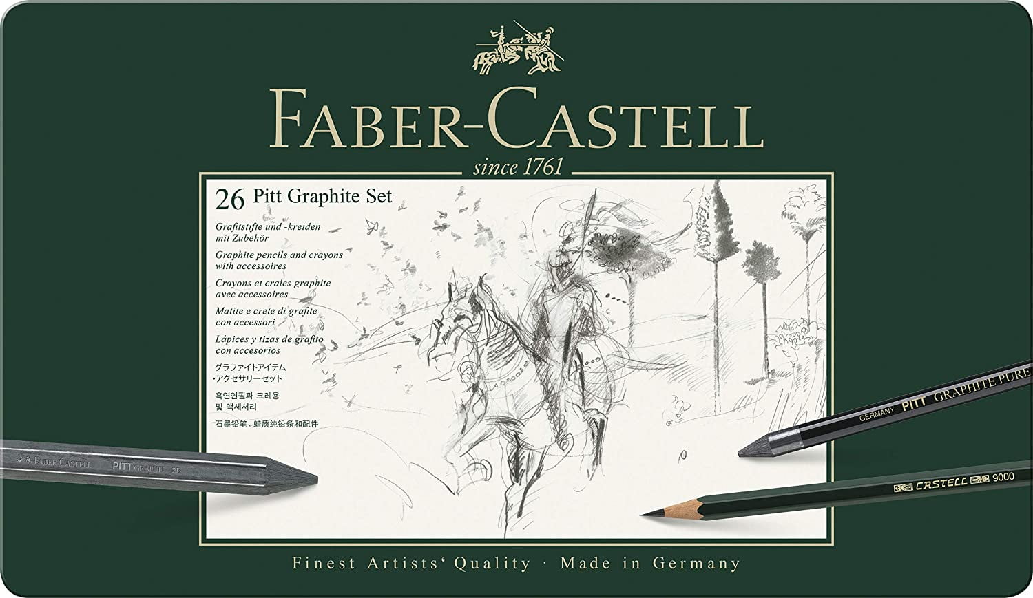 Faber-Castell Pitt Graphite Set Tin of 26