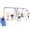 Multicolor#2, variant on Backyard Swing Sets, 4 in 1 Swing Set With Seesaw, Belt Swing, Slide, Glider for Backyard, Blue Outdoor Swing Sets,Polyethylene Heavy Duty Swing Sets, Toys Swing Sets