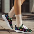 thumbnail image 6 of chaqlin Halloween Bat Pumpkin Sneakers for Women Men Size 6 Breathable Mesh Walking Shoes Casual Lace Up Running Shoes Holiday Party Footwear with Non-slip Sole, 6 of 7